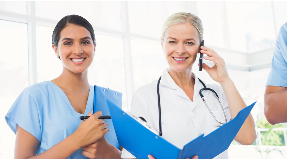 medical staffs showing their genuine smile